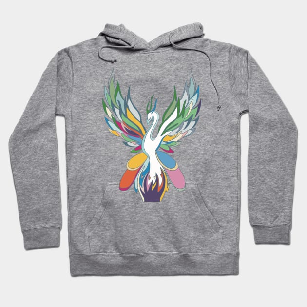 Phoenix 2 Hoodie by Abstract Scribbler